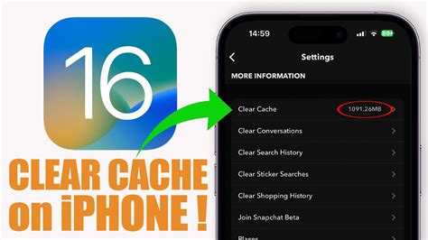 How do I empty iPhone cache?